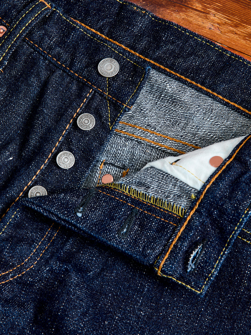 SLB-019 16.5oz Rinsed Selvedge Denim - Relaxed Tapered Fit