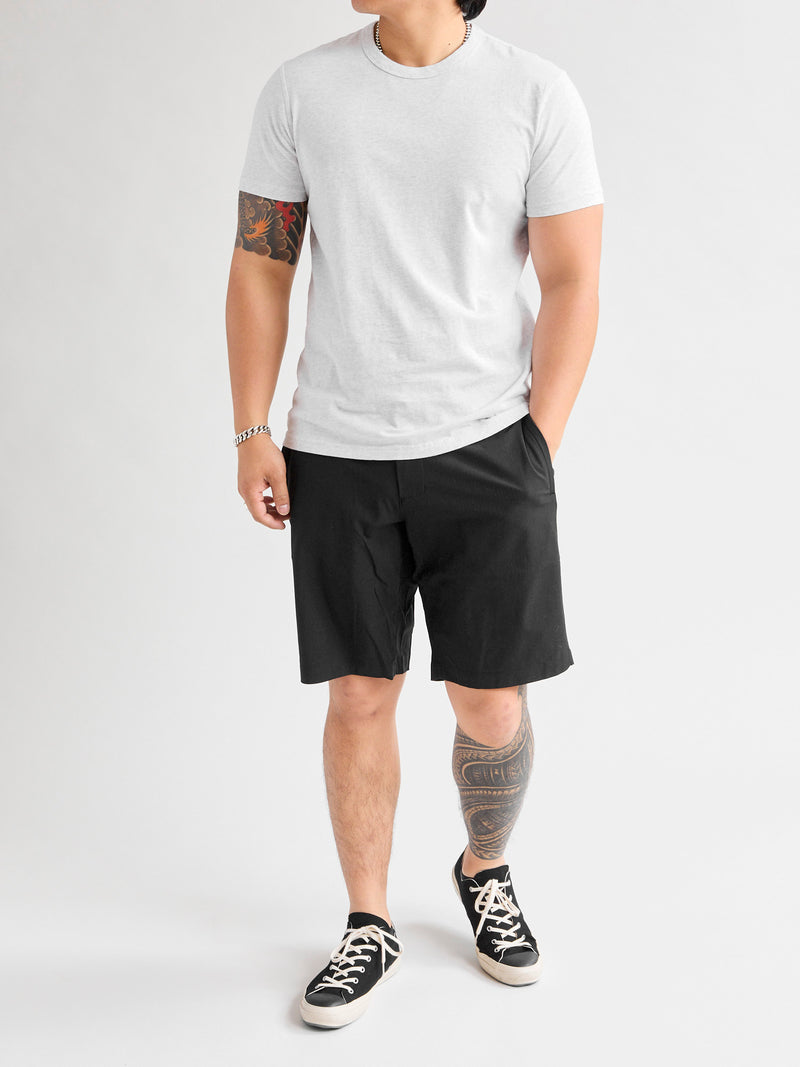 Ringspun Jersey T-Shirt in Heather Ash