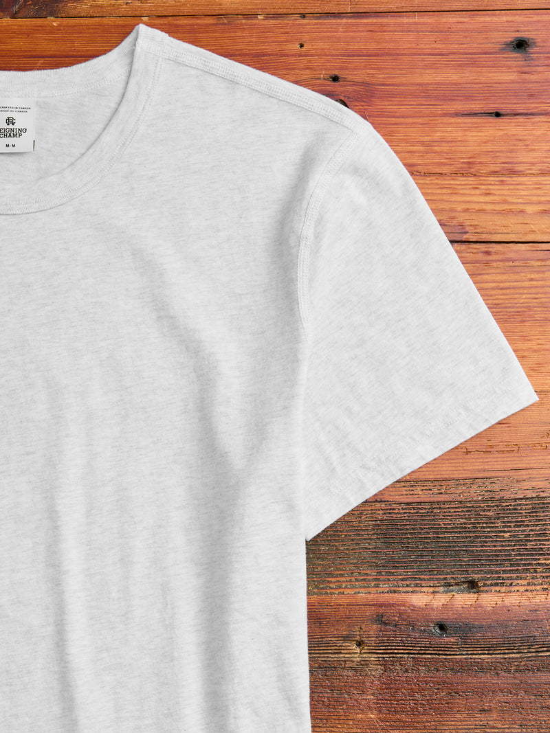Ringspun Jersey T-Shirt in Heather Ash