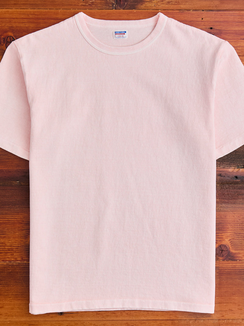 Stand Wheeler Pigment-Dyed T-Shirt in Pink
