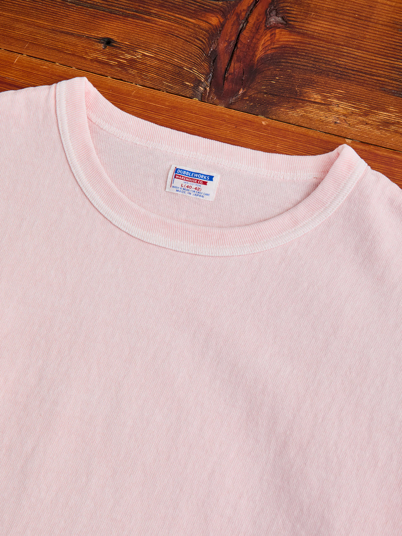 Stand Wheeler Pigment-Dyed T-Shirt in Pink