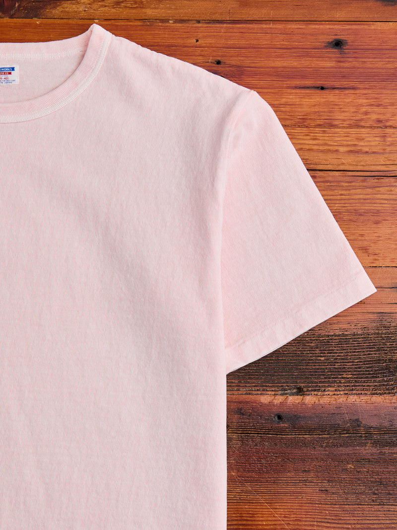 Stand Wheeler Pigment-Dyed T-Shirt in Pink