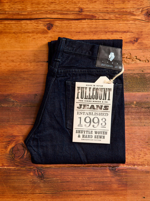 B1101SRB "Super Rough" Indigo/Black 15.5oz Selvedge Denim - Classic Straight Fit