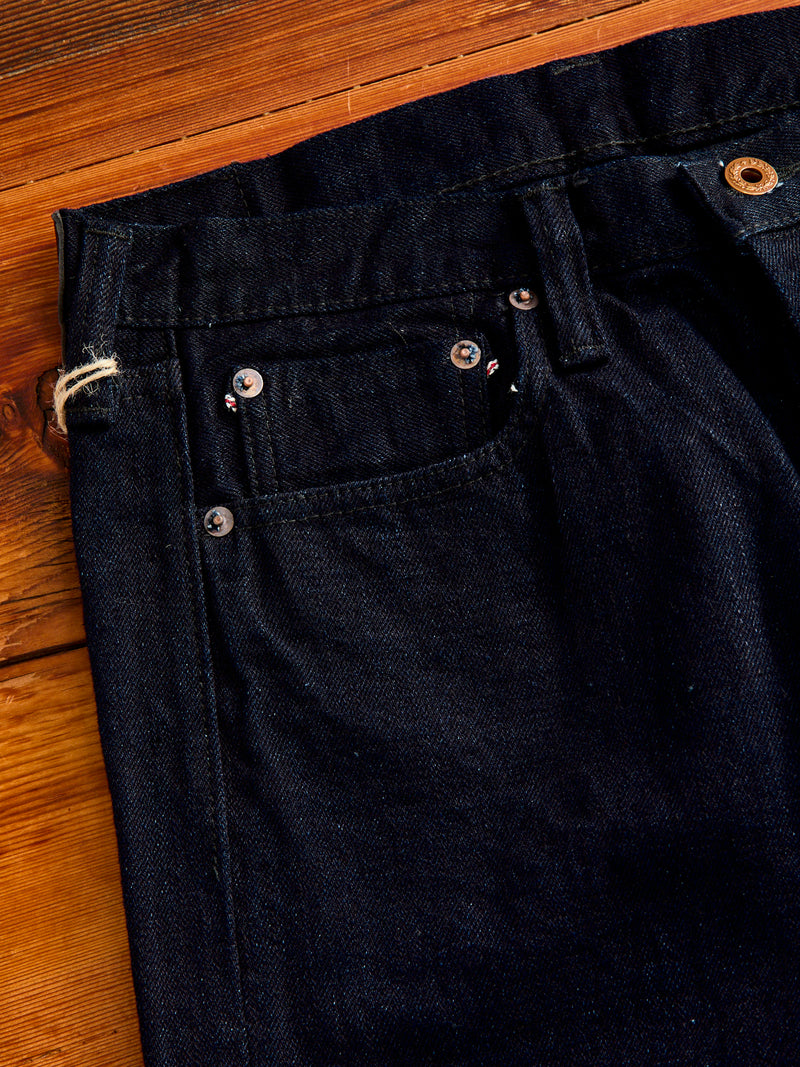 B1101SRB "Super Rough" Indigo/Black 15.5oz Selvedge Denim - Classic Straight Fit