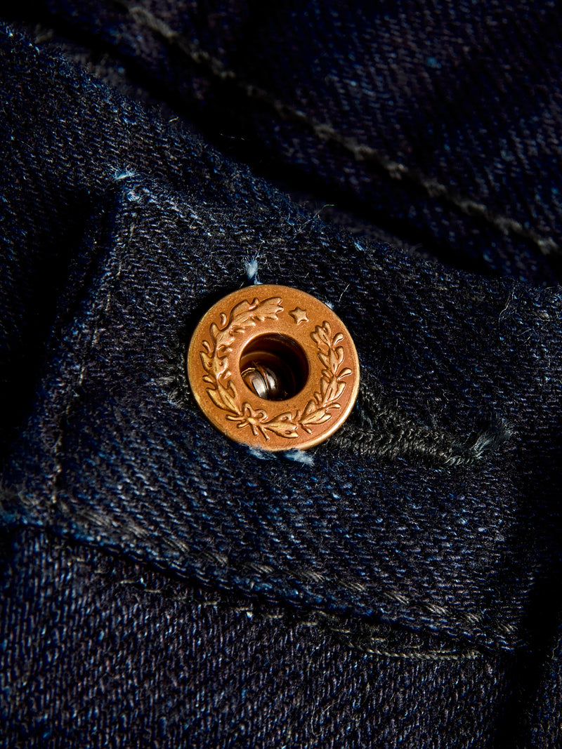 B1101SRB "Super Rough" Indigo/Black 15.5oz Selvedge Denim - Classic Straight Fit