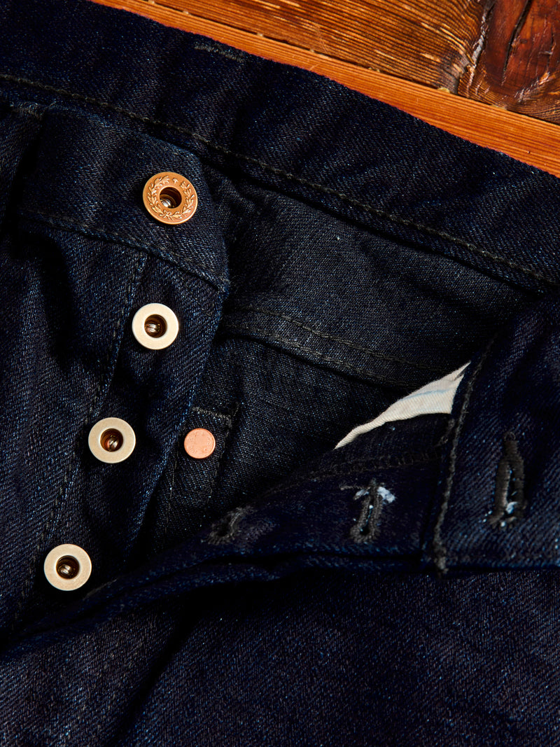 B1101SRB "Super Rough" Indigo/Black 15.5oz Selvedge Denim - Classic Straight Fit