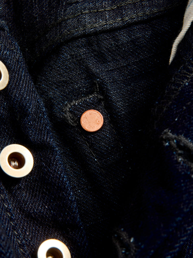 B1101SRB "Super Rough" Indigo/Black 15.5oz Selvedge Denim - Classic Straight Fit