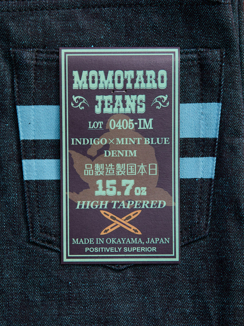 0405-IMSP "Indigo Mint" 15.7oz Selvedge Denim - High Tapered Fit