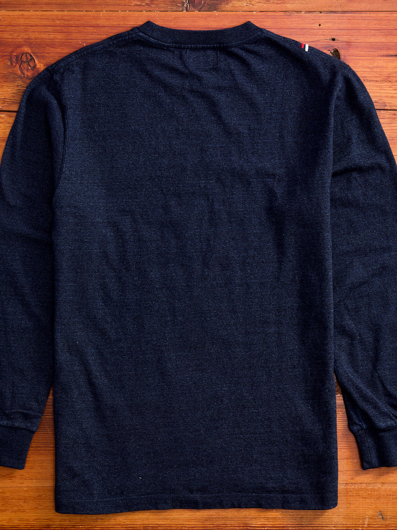 HSLS Heavy Shinkai Long Sleeve T-Shirt in Indigo