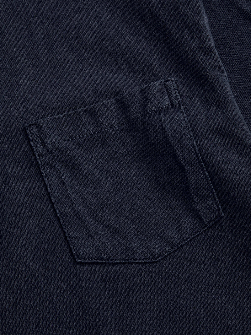 Short Sleeve Crew Tee in Black Indigo