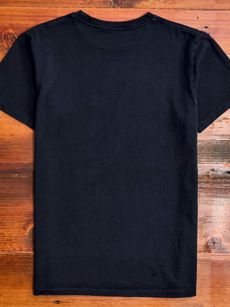 Short Sleeve Crew Tee in Black Indigo