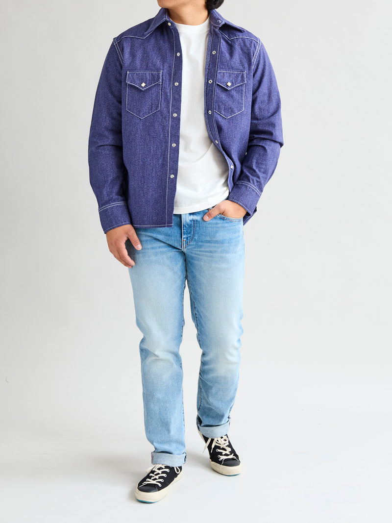 Jaspe Western Pearlsnap Shirt in Purple