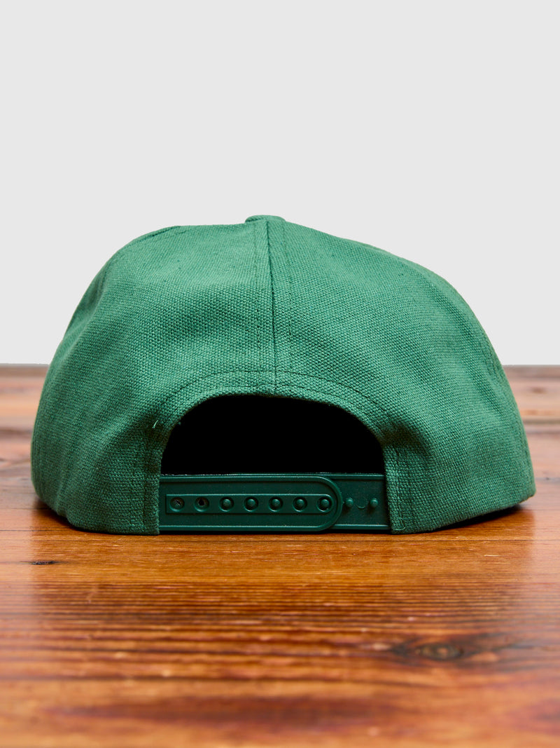 Chainstitch Canvas Ranch Hat in Green