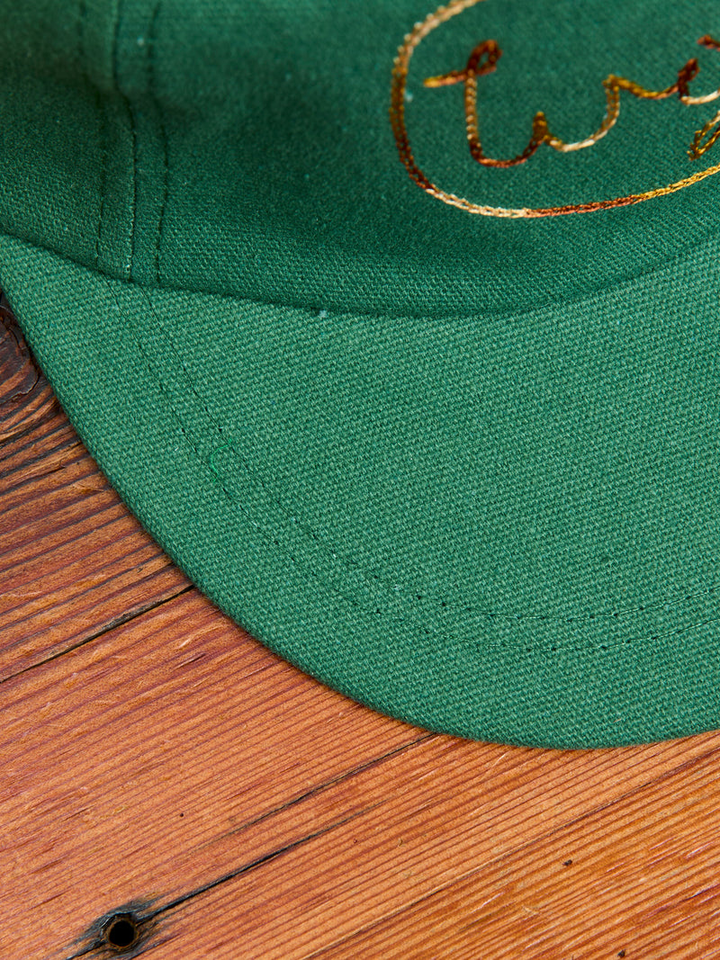 Chainstitch Canvas Ranch Hat in Green