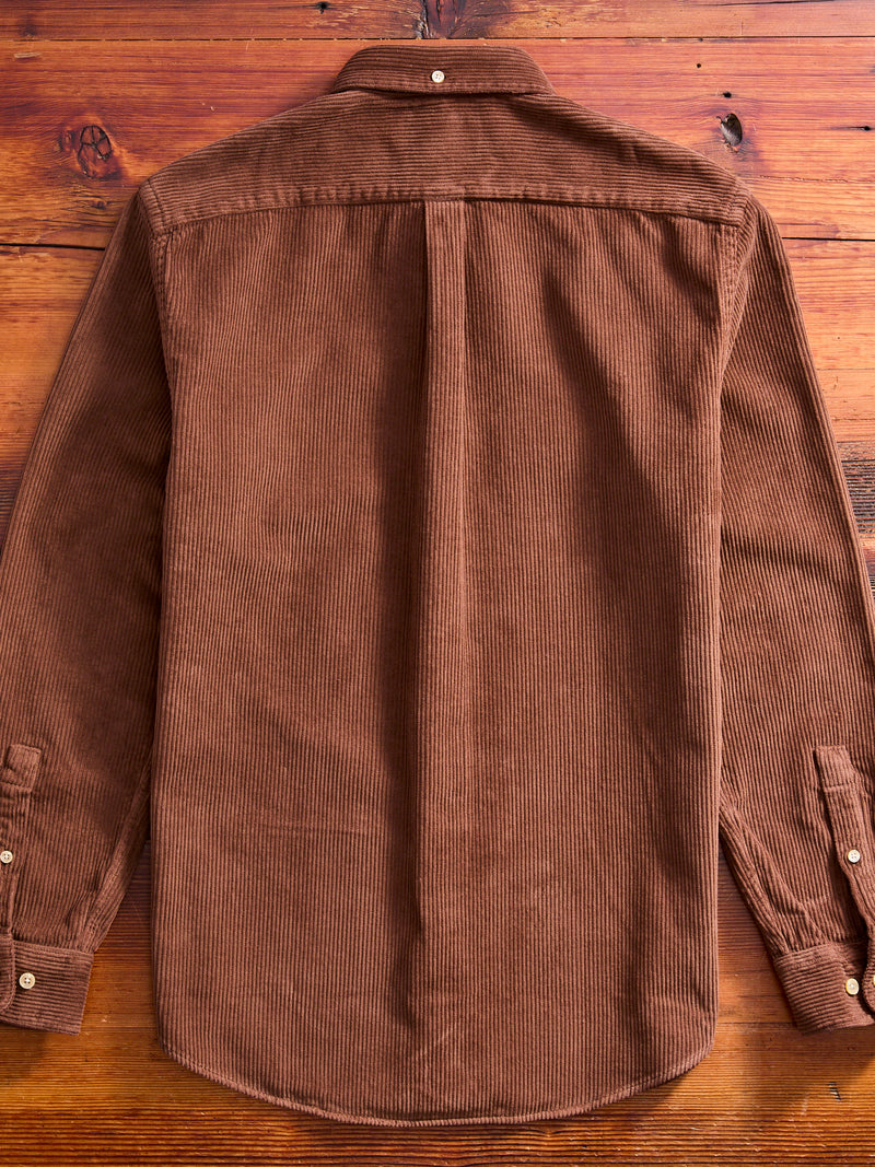 Lobo Button-Up Shirt in Brown
