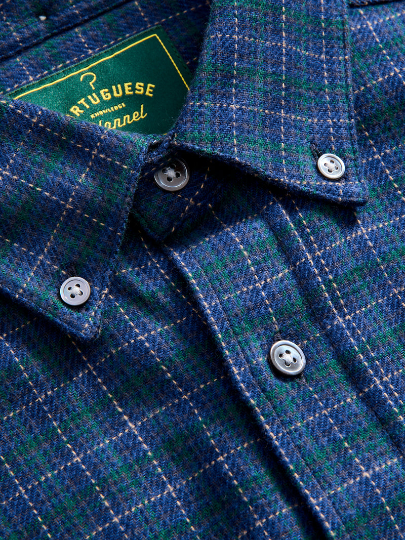 Minerva Button-Up Shirt in Blueish