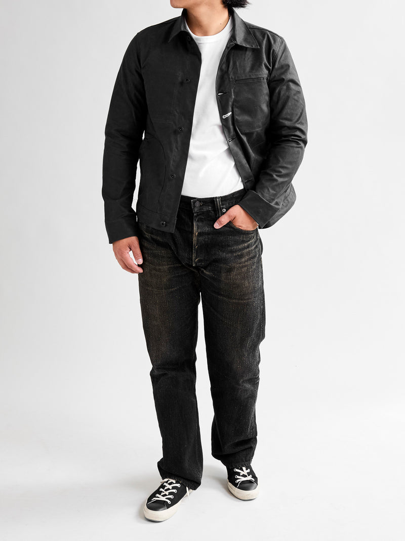 Waxed Canvas Ridgeline Supply Jacket in Black