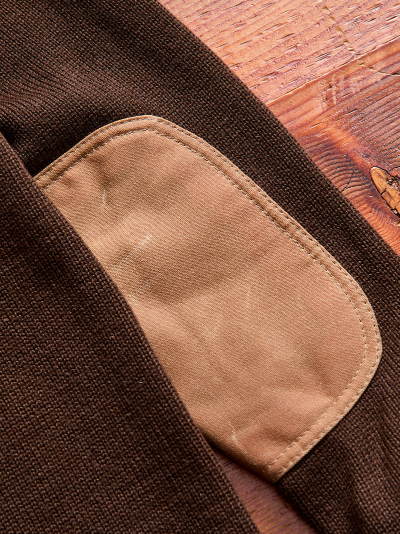 Shawl Sweater Coat in Brown