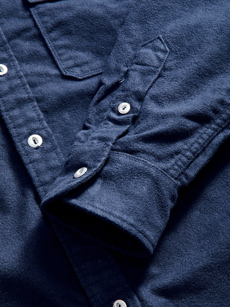 Scout Shirt in Navy Moleskin