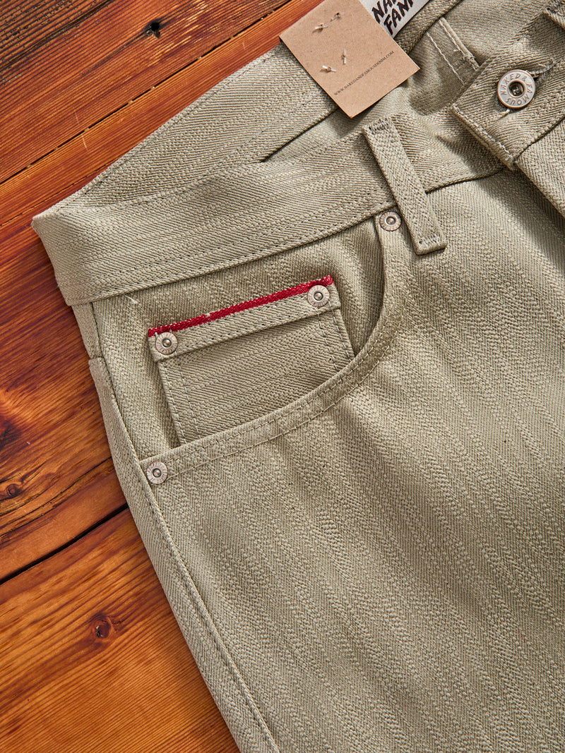 "Smokey Cotton Slub" 16oz Selvedge Denim - Weird Guy Fit