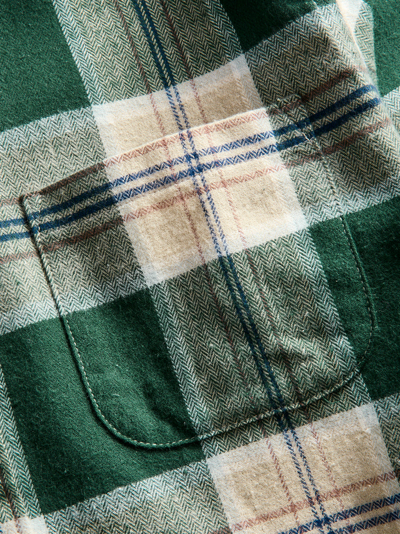 Fence Button-Up Shirt in Pine