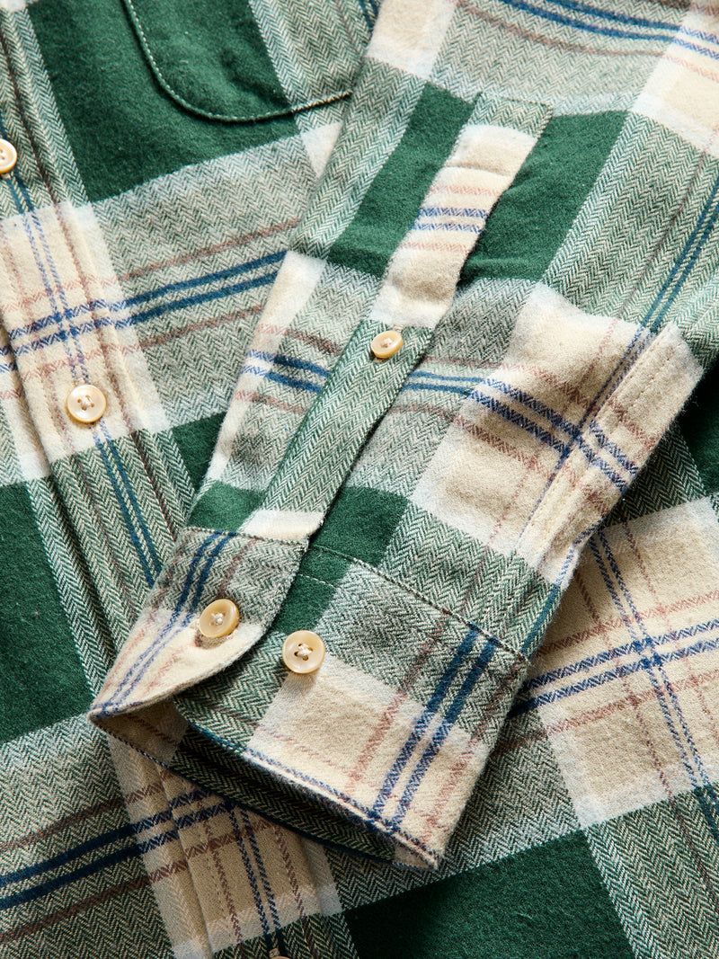 Fence Button-Up Shirt in Pine