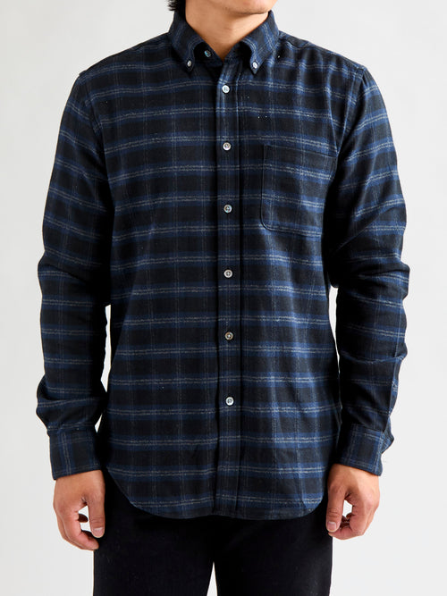 Cachal Button-Up Shirt in Dark Navy