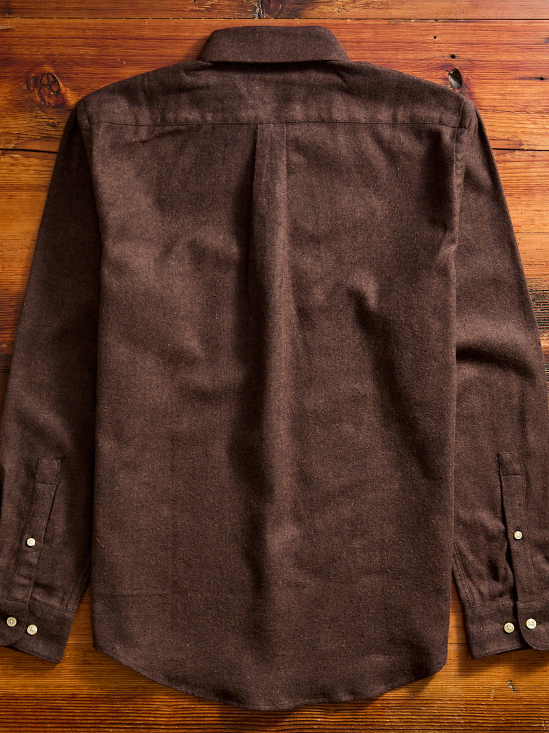 Teca Button-Up Shirt in Brown
