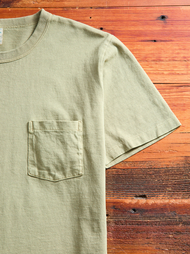 Pigment Dyed Pocket Tee in Dusty Zeder