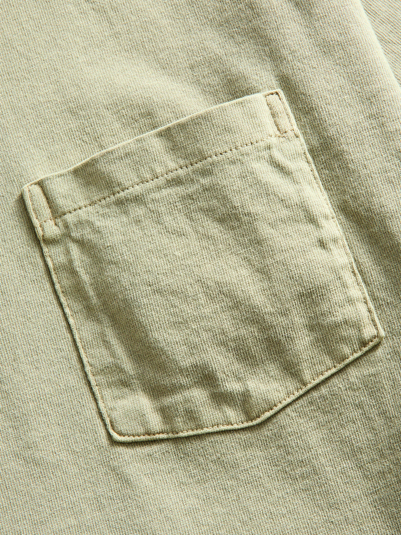 Pigment Dyed Pocket Tee in Dusty Zeder