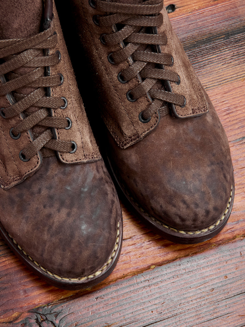 Roughout Brigadier Boots-Folk in Dk. Brown Horsehide