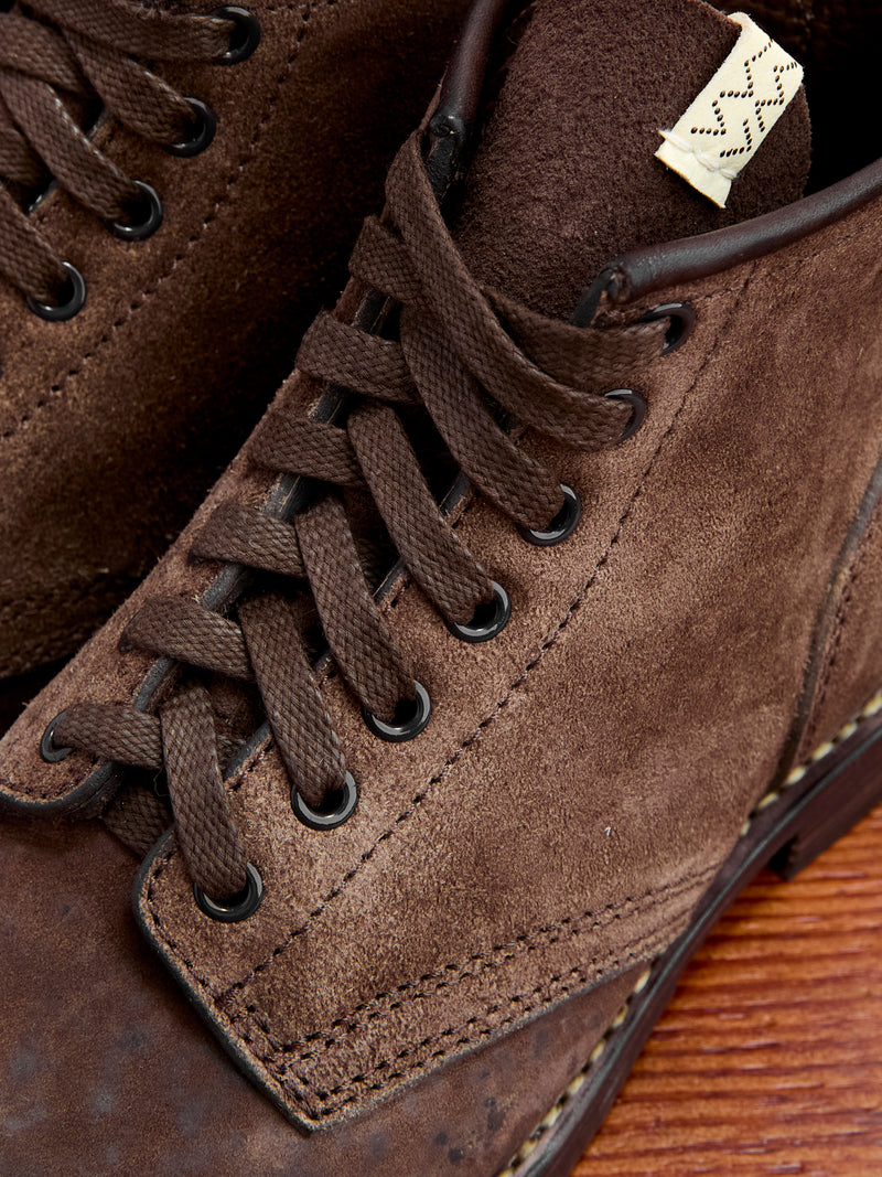 Roughout Brigadier Boots-Folk in Dk. Brown Horsehide