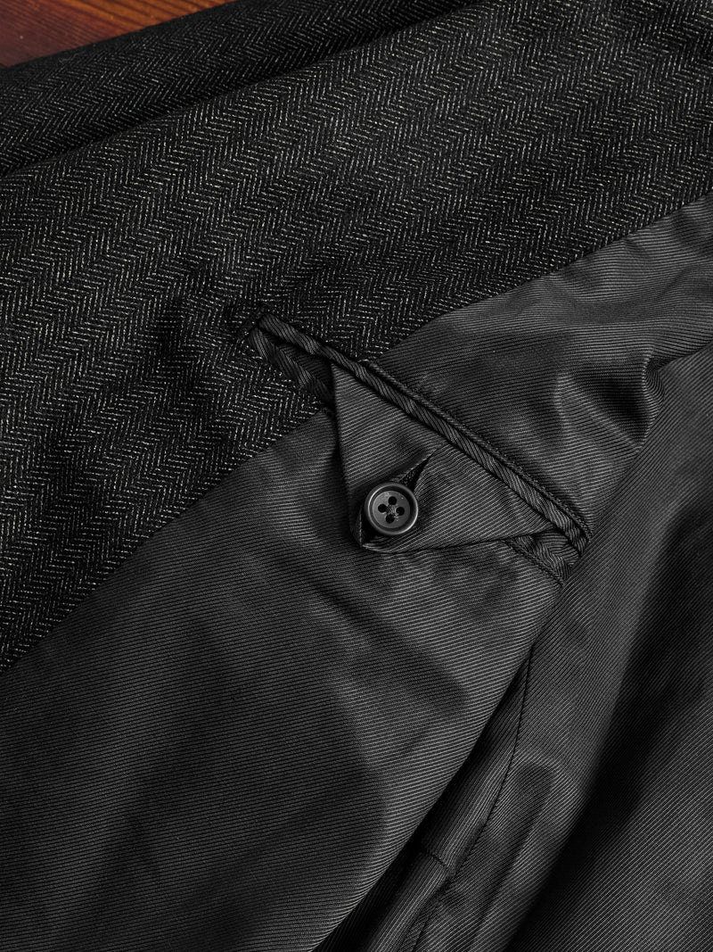 Printed Wool Andover Jacket in Charcoal