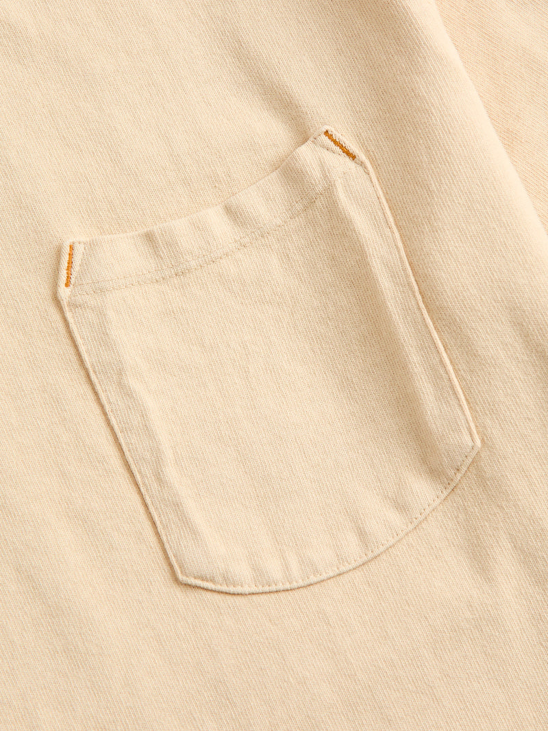 13oz Pocket T-Shirt in Cream