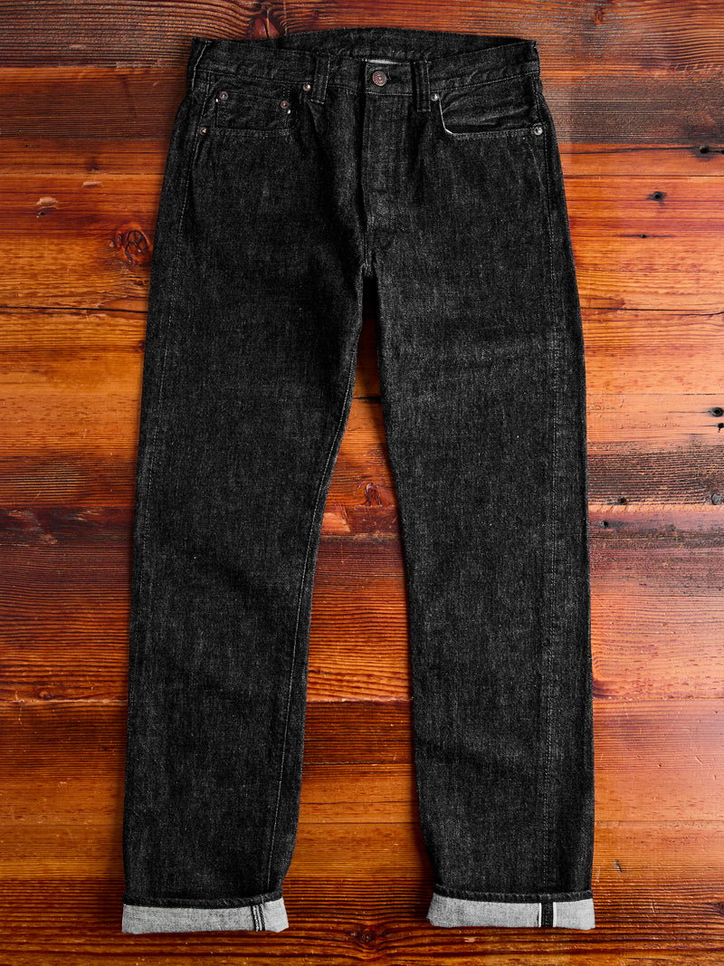 1108BK 14oz Black Selvedge Denim - Slim Straight Fit