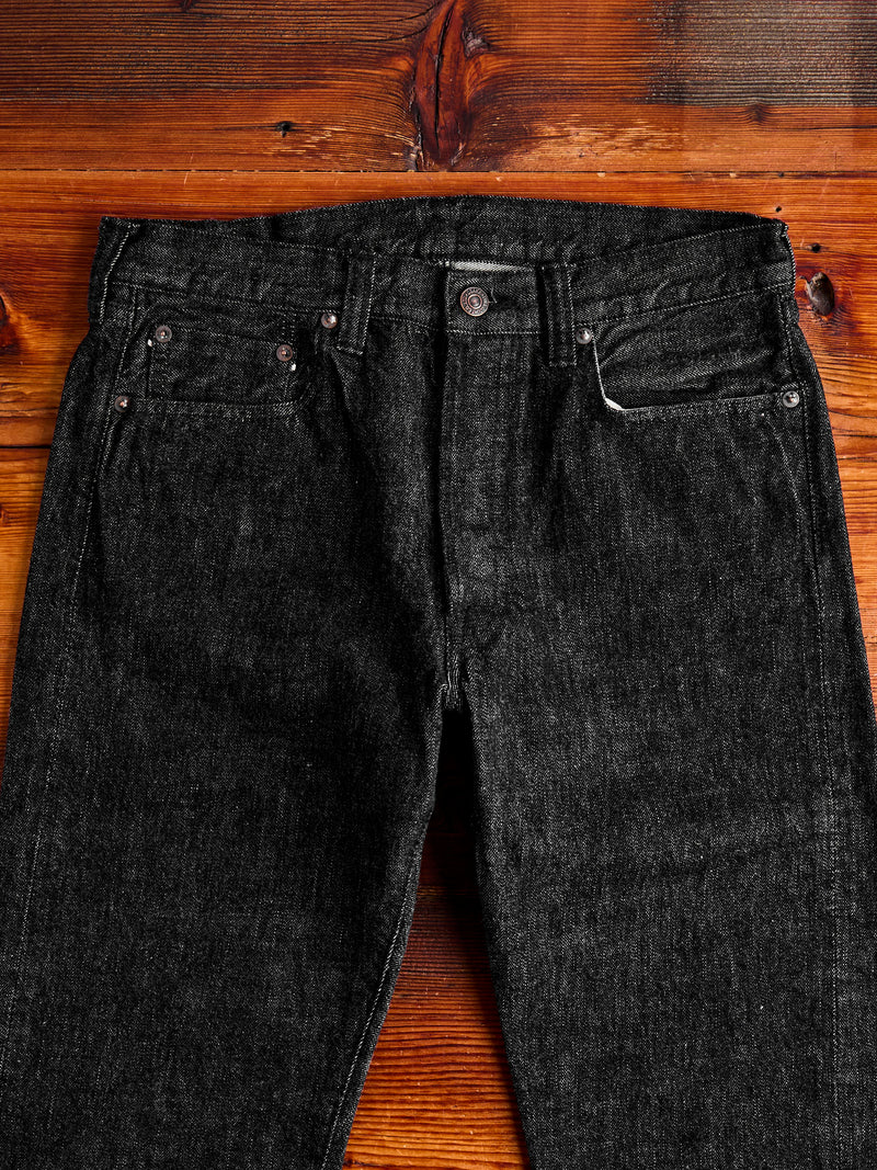 1108BK 14oz Black Selvedge Denim - Slim Straight Fit