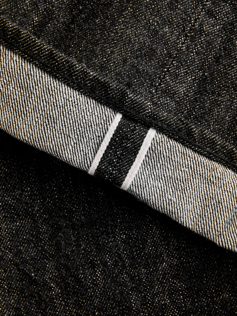 1108BK 14oz Black Selvedge Denim - Slim Straight Fit