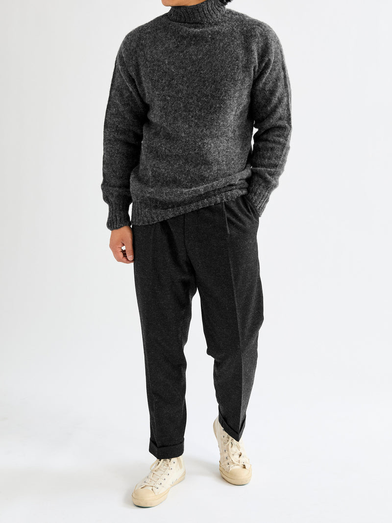 "Sylvester" Wool Turtleneck Sweater in Oxford