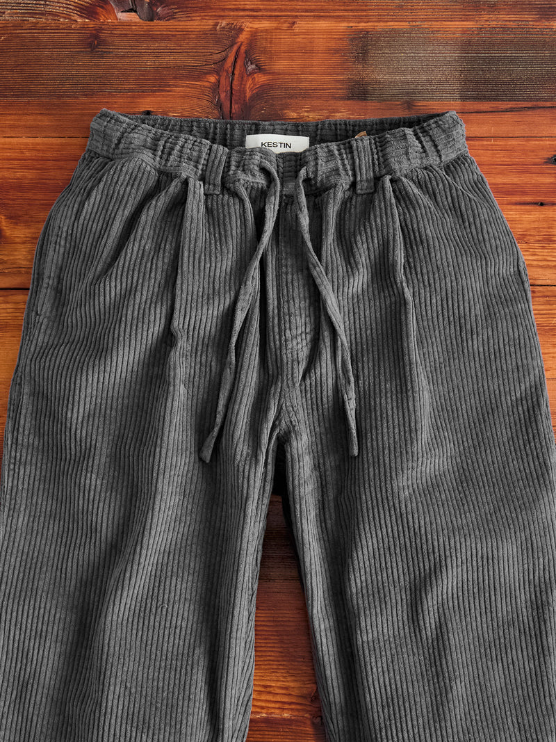 Doune Corduroy Pants in Charcoal Jumbo Cord