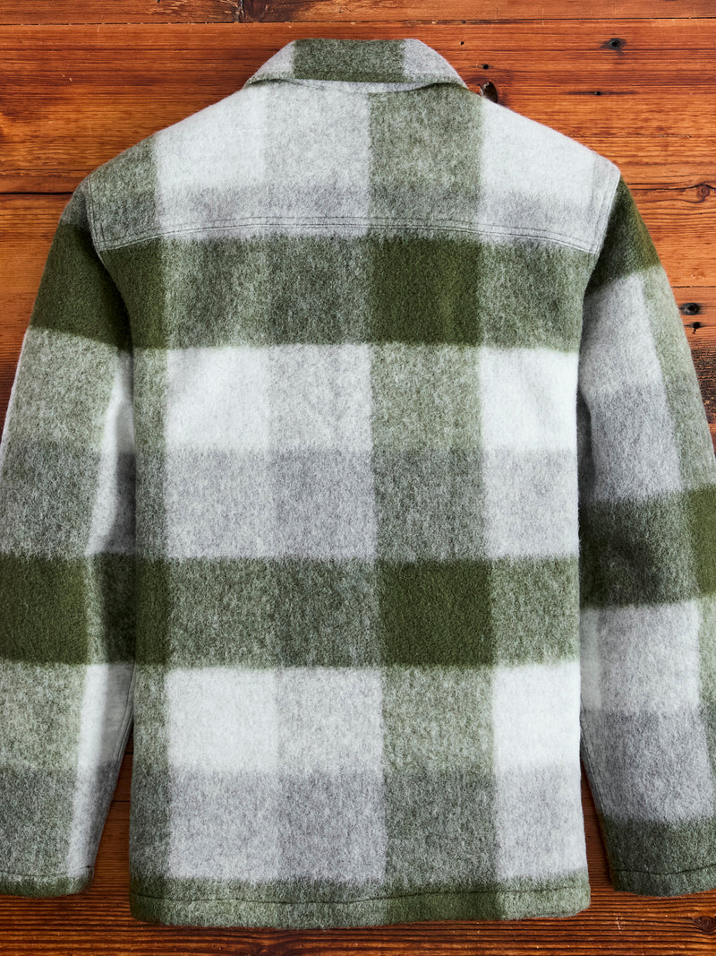 Plaid Wool Ormiston Jacket in Forest Check
