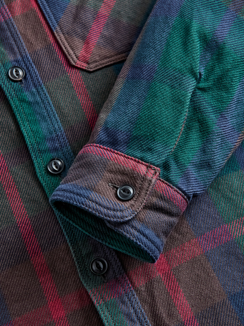 Extra Heavy Flannel Shirt in Green