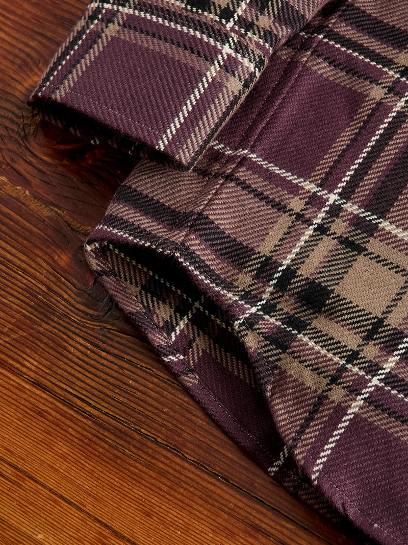 Utility Flannel in Burgundy Oak Plaid