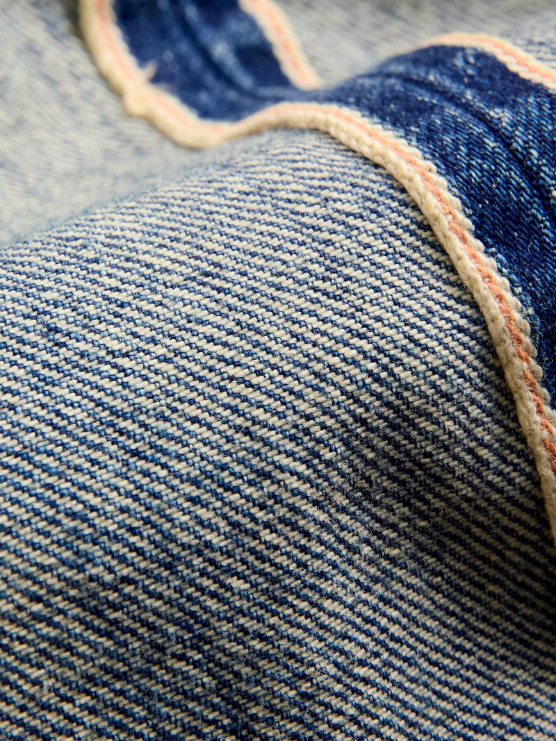 MG118 Boro Repair Selvedge Denim - Classic Straight Fit