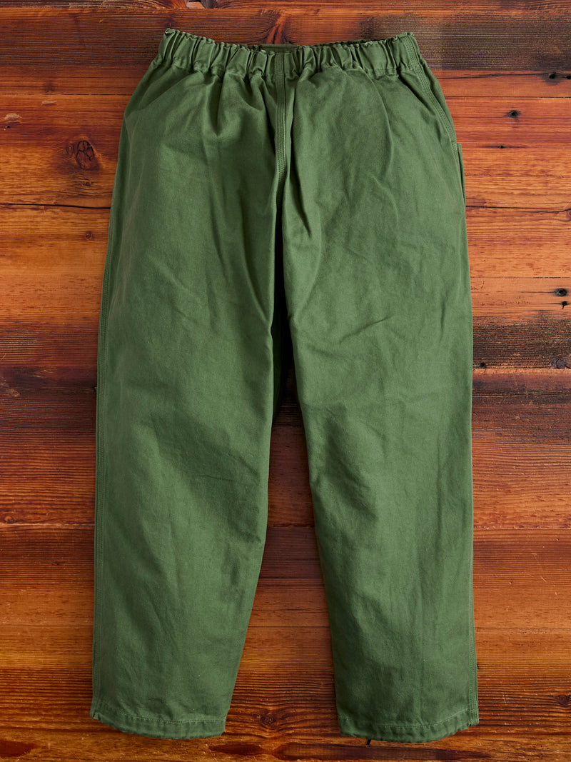 11.5oz Cotton Canvas Belted C.S Pant in Moss Green