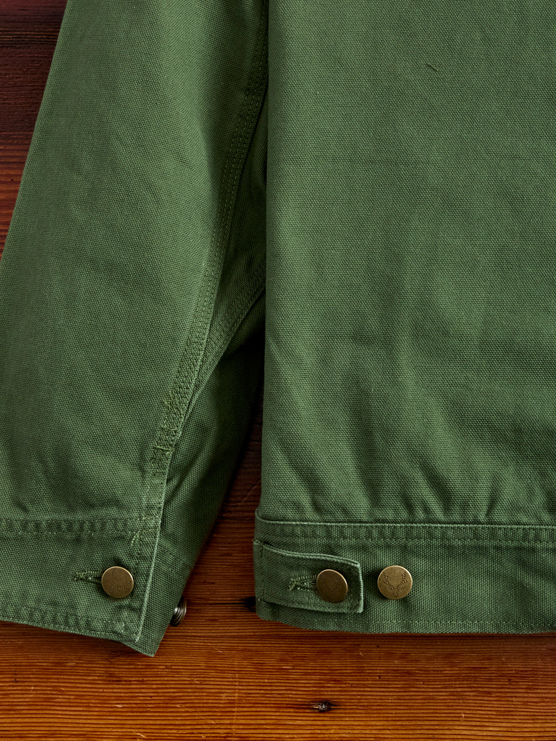 11.5oz Cotton Canvas Work Jacket in Moss Green