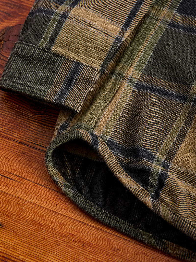 Extra Heavy Flannel Shirt in Olive