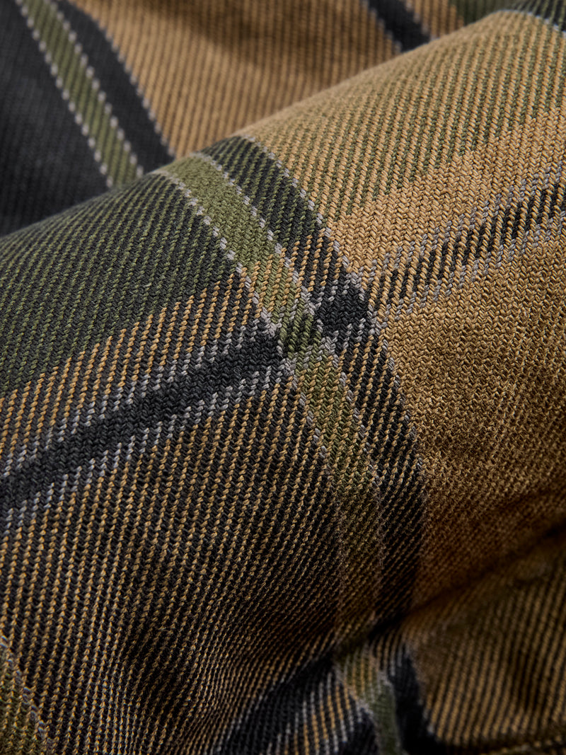 Extra Heavy Flannel Shirt in Olive