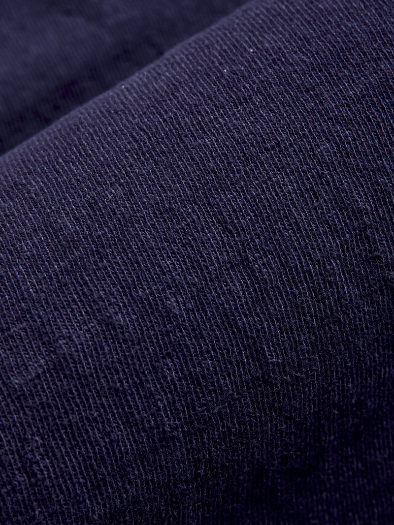No. 8 Slub Nep Short Sleeve T-Shirt in Navy