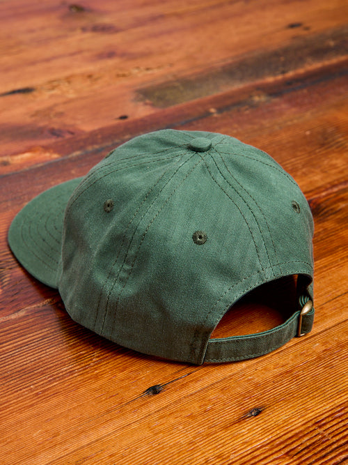 Baseball Hat in Wax Cotton Spruce