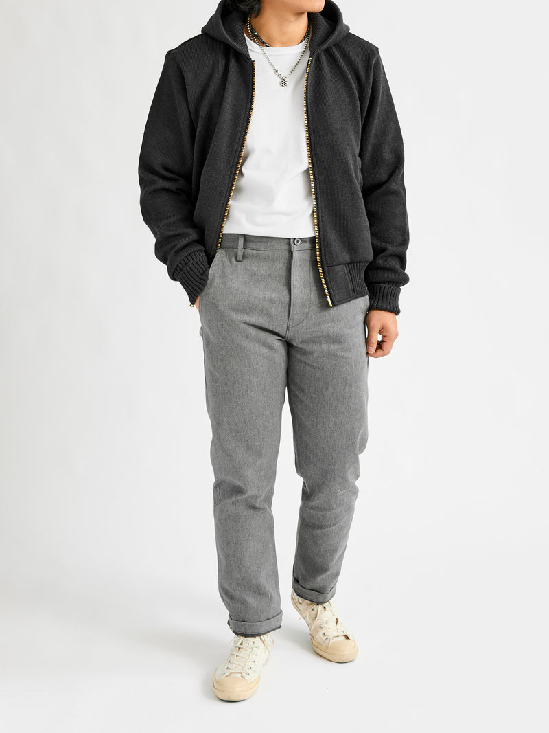 "Full Throttle" Moto Hoodie in Dark Charcoal
